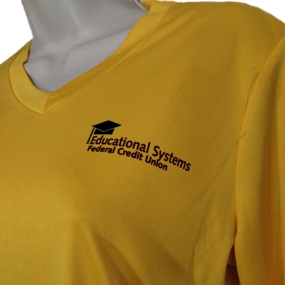 Team 365 Top Womens Small Yellow Long Sleeve SE Fundation Support Education - Picture 11 of 11